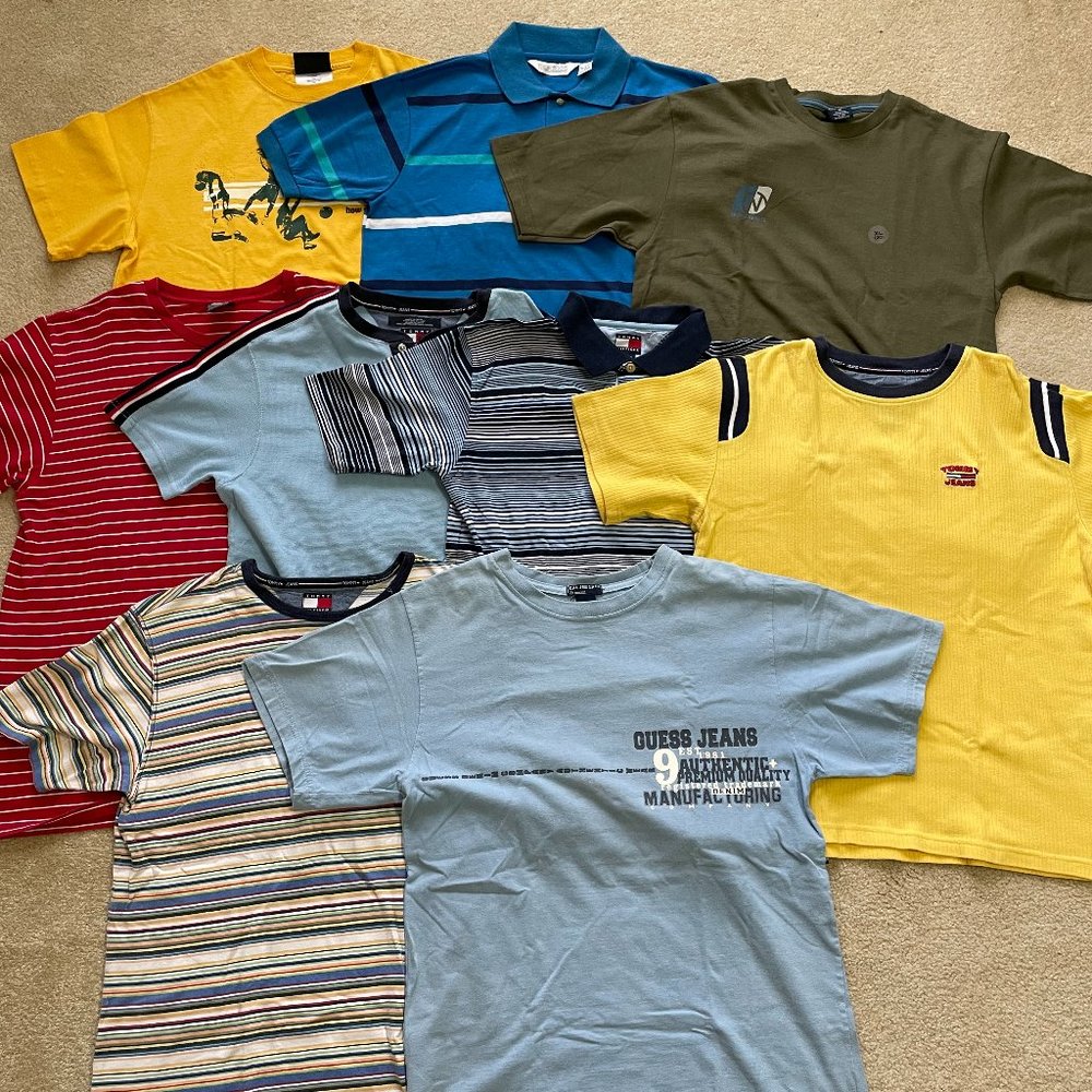 [NEW] Boys T-Shirt Henley Polo Tommy Hilfiger Nautica Polo Guess Bundle Lot